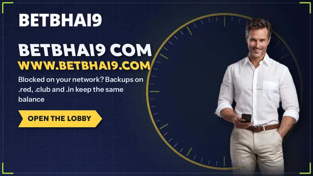 Player checking the www.betbhai9.com address bar on a phone before signing in
